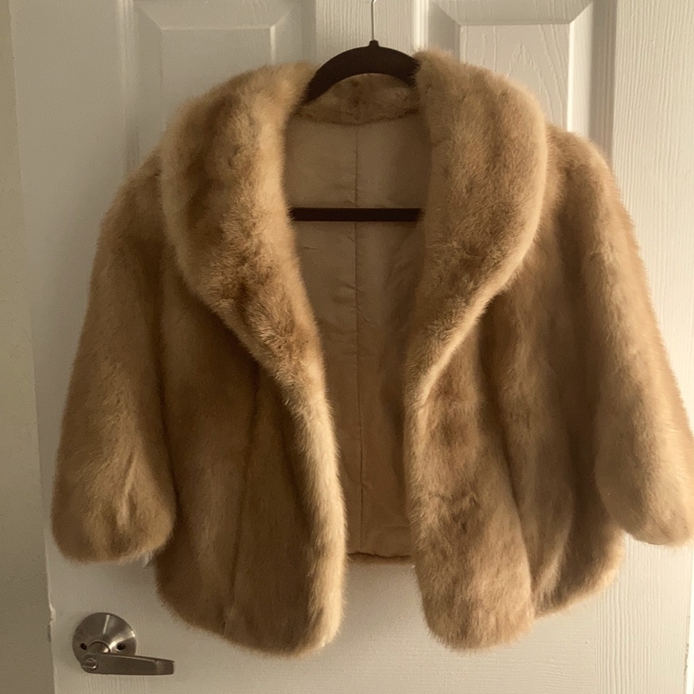 Fur wraparound jacket